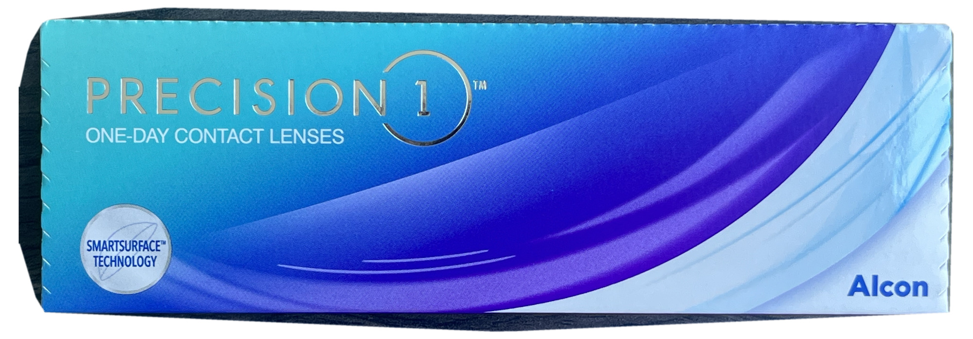 Precision1 daily disposable contact lenses, 30 lens pack, front of the box