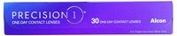 Precision1 30 lens pack, reverse face reading 30 one-day contact lenses for single use daily wear