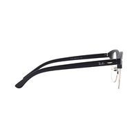 NO Art AB27 Spectacles Frame in Half Matt Black Half Silver — view 9