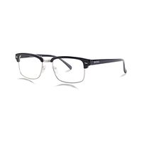 BOSS AB29 Spectacles Frame in Half Glossy Black Half Silver — view 2