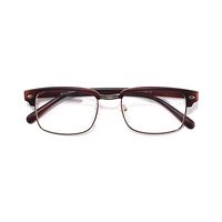 BOSS AB31 Spectacles Frame in Half Brown Matt Half Golden — view 5