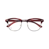 NO Art AB28 Spectacles Frame in Half Brown Glossy Half Golden — view 5