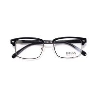 BOSS AB29 Spectacles Frame in Half Glossy Black Half Silver — view 10
