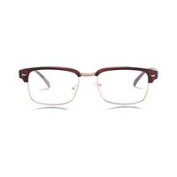 BOSS AB31 Spectacles Frame in Half Brown Matt Half Golden — view 6