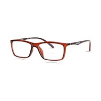SEVEN COLOURS AB54 Spectacles Frame in Dark Brown Glossy — view 3