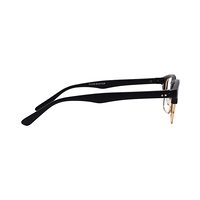 TOP-5 AB81 Spectacles Frame in Half Matt Black Half Golden — view 5
