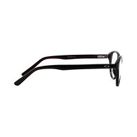 D & T AD99 Spectacles Frame in Glossy Brown — view 1