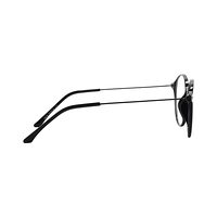 D & T AE01 Spectacles Frame in Glossy Black — view 4