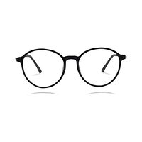 D & T AE01 Spectacles Frame in Glossy Black — view 5