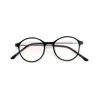 D & T AE02 Spectacles Frame in Glossy Black — view 1