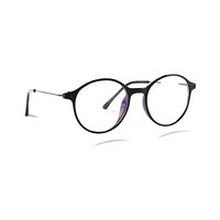 D & T AE02 Spectacles Frame in Glossy Black — view 2