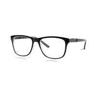 POOLAR AE53 Spectacles Frame in Glossy Black +white Glossy — view 3