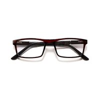 POOLAR AE56 Spectacles Frame in Glossy Reddish Brown — view 1