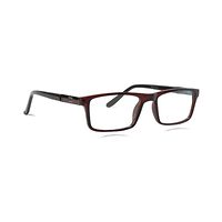 POOLAR AE56 Spectacles Frame in Glossy Reddish Brown — view 2