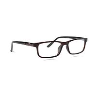 POOLAR AE57 Spectacles Frame in Glossy Reddish Brown — view 2