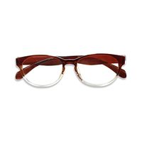 ULTEM AE68 Spectacles Frame in Half Glossy Brown+white — view 1