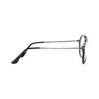 UV 400 AF14 Spectacles Frame in Black Glossy Stick -black And Metal — view 4