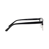 PETER MARKER AF74 Spectacles Frame in Half Glossy Black Half White Metal — view 4