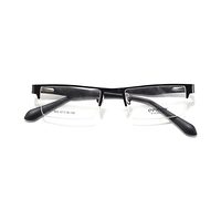 OPFCON AF83 Spectacles Frame in Half Black Glossy Half White Transparent — view 1