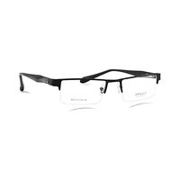 OPFCON AF83 Spectacles Frame in Half Black Glossy Half White Transparent — view 2