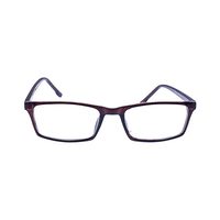 AHC ZM18004 AG46 Spectacles Frame in Glossy Brown — view 1