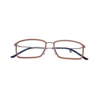 MINGDI M-068 AG64 Spectacles Frame in Matte Brown+golden — view 4