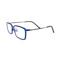 MINGDI M-068 AG66 Spectacles Frame in Matte Blue +blk — view 3