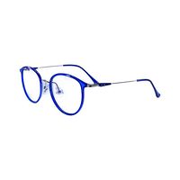 DIXON TITANIUM TR90 1819 AG80 Spectacles Frame in Blue+silver — view 3