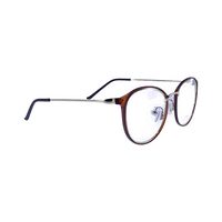 DIXON TITANIUM TR90 1825 AG82 Spectacles Frame in Matte Brown+golden — view 2