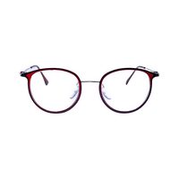 DIXON TITANIUM TR90 1819 AG84 Spectacles Frame in Glossy Red+silver — view 1