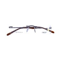 COMFORT CT-8063 AH16 Spectacles Frame in Transparent & Brown — view 4