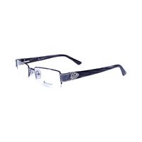 MICROVISION M0014 AI88 Spectacles Frame in Half Gunmetal Gray Half White — view 3