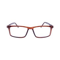 DEVISHA M309 AJ98 Spectacles Frame in Glossy Brown — view 1