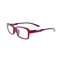 KAZILU K 2220 AL18 Spectacles Frame in Glossy Red — view 3