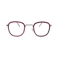 NEW EYEWEAR 228 AL28 Spectacles Frame in Red & Golden — view 1