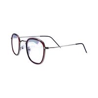 NEW EYEWEAR 228 AL28 Spectacles Frame in Red & Golden — view 3