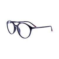 HELLO TR 006 AL43 Spectacles Frame in Glossy Black — view 3