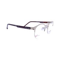 Eye++ 3 AL66 Spectacles Frame in Half Golden & White — view 2