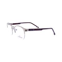Eye++ 3 AL66 Spectacles Frame in Half Golden & White — view 3