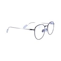 AJ 7 AM28 Spectacles Frame in Black & Silver — view 2