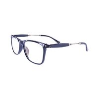 SILVER COIN AM56 Spectacles Frame in Glossy Black — view 3