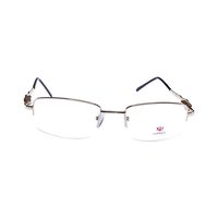HORNEO AM65 Spectacles Frame in Half Golden — view 1