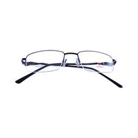 HORNEO AM66 Spectacles Frame in Half Glossy Black — view 4