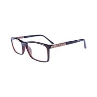 AJ AN58 Spectacles Frame in Glossy Brown — view 3