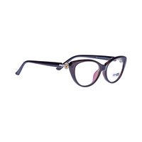 QUEEN ELIZABETH BQ54 Spectacles Frame in Glossy Brown — view 2